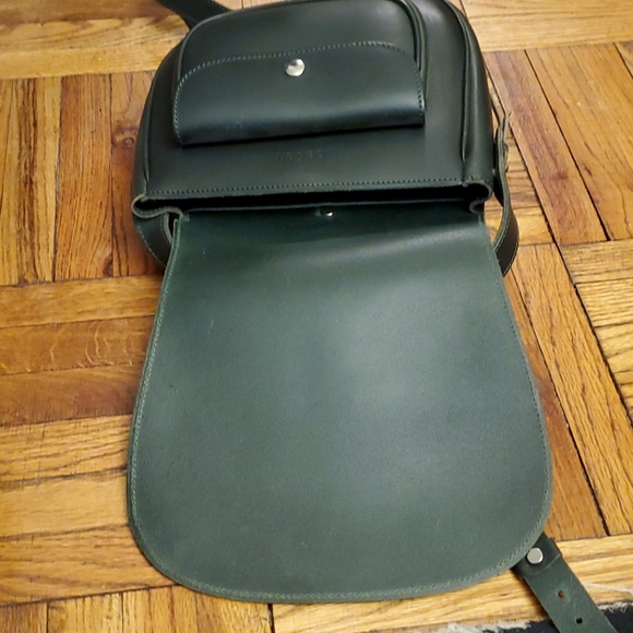 OND DAY SPECIAL! Ba&Sh Green Crossbody Bag w/ Belted Closure - Picture 7 of 8